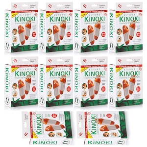 Set 100 de Plasturi Detox Originali Kinoki Pentru Picioare Premium SUPER TRENDS®, cu Turmalina si Otet de Bambus, Elimina Toxinele, Alb