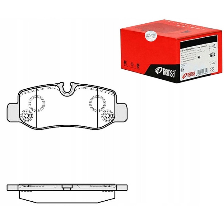 Fékbetét készlet, REMSA, 118,6x18,6x46,7mm, adalékanyagokkal, tárcsafékekhez