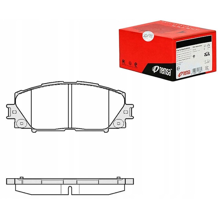 Fékbetét készlet 1224.10, REMSA, Lexus CT 200h és Toyota Prius modellekhez, 155x1227x496mm