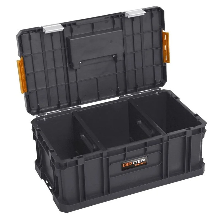Cutie unelte Dexter Pro, cu organizator, plastic, 52.6 x 30.7 x 22.1 cm