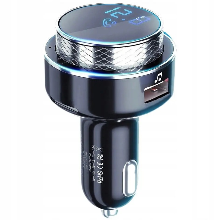 3MK Hyper Car FM adó, USB töltő, kiváló minőségű hangzás, egykezes vezérlés, fekete