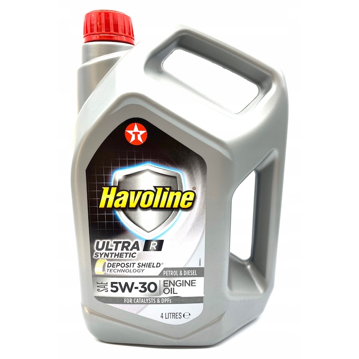 Ulei motor Texaco Havoline Ultra R 5W-30, 4L, low SAPS, protectie avansata