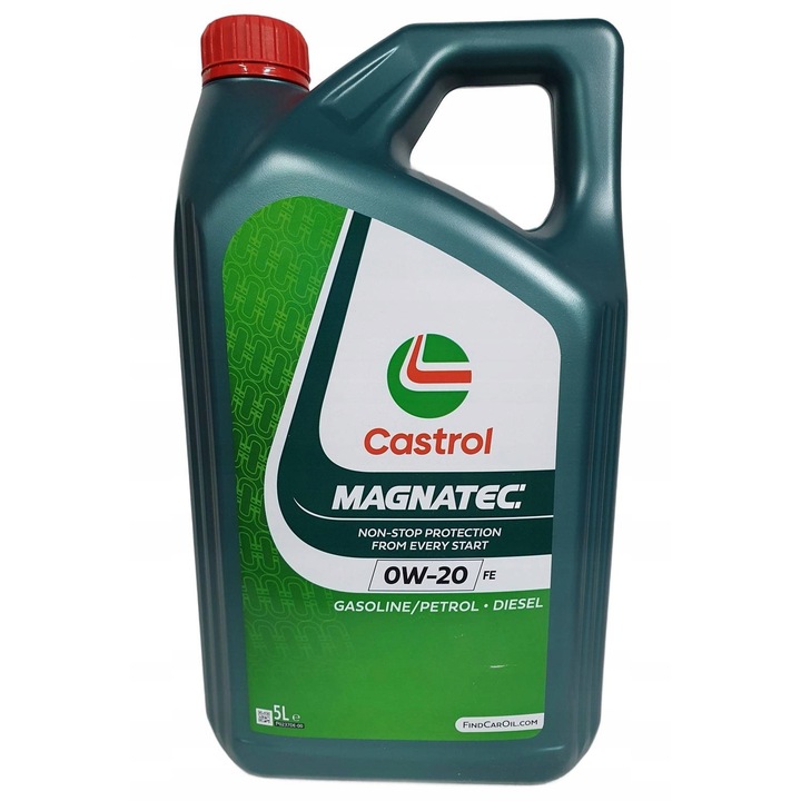 Ulei motor Castrol Magnatec 0W-20 FE, 5L, tehnologie inteligenta, economisire combustibil