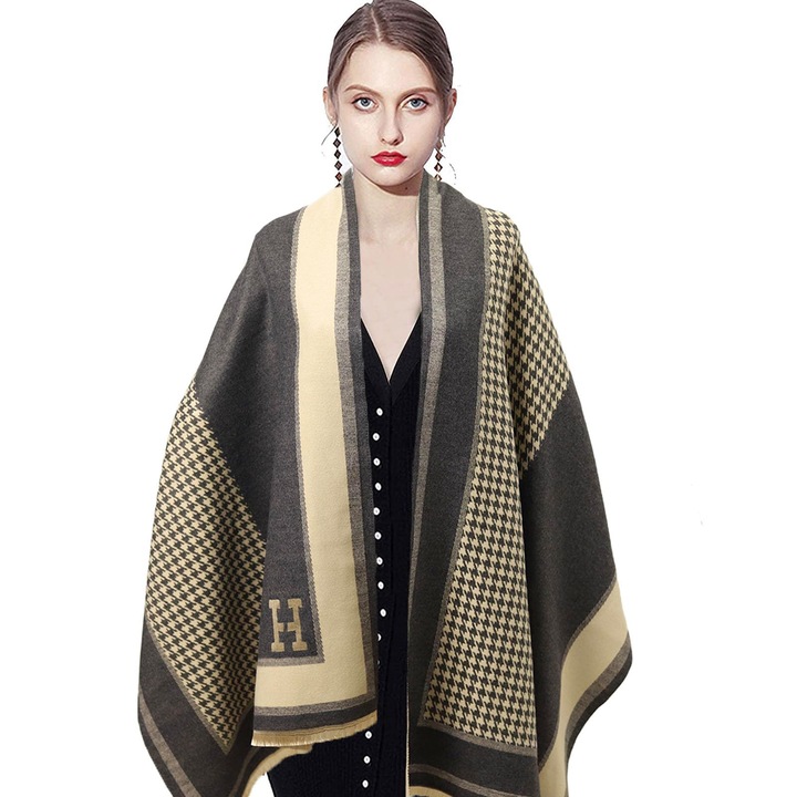 Fular dama, reversibil, 65x180cm