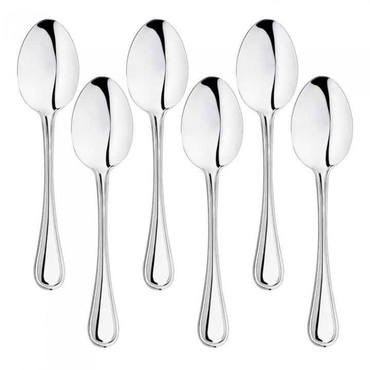 Set 6 linguri principale INOXRIV YORK, inox 18/0, L20cm, grosime 2mm, finisaj lucios