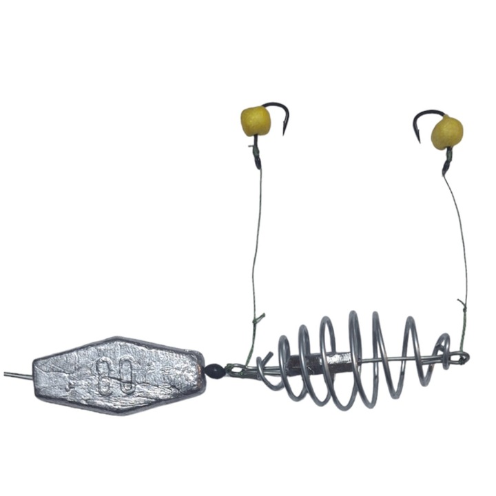 Novac szerelék, fitofág, szúnyogháló, alsó, 80 gr. 2 horog