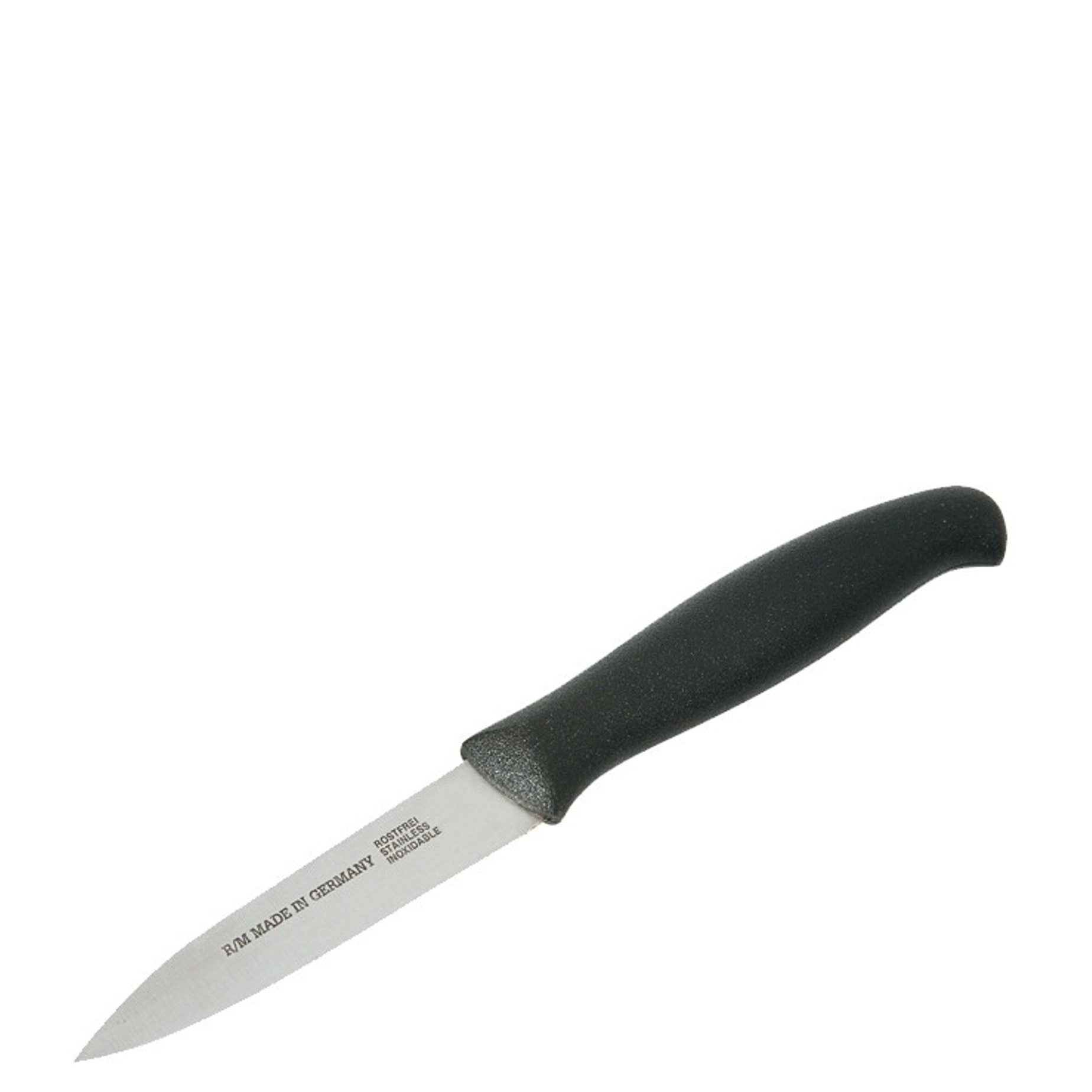 Cutit pentru decojire fructe, legume, Hendi, model ascutit, lama inox, maner polipropilena, lungime 190 mm
