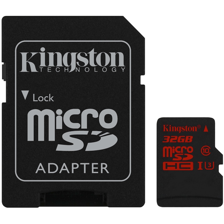 Карта памет Kingston microSDHC UHS-I U3 32GB, Class 3