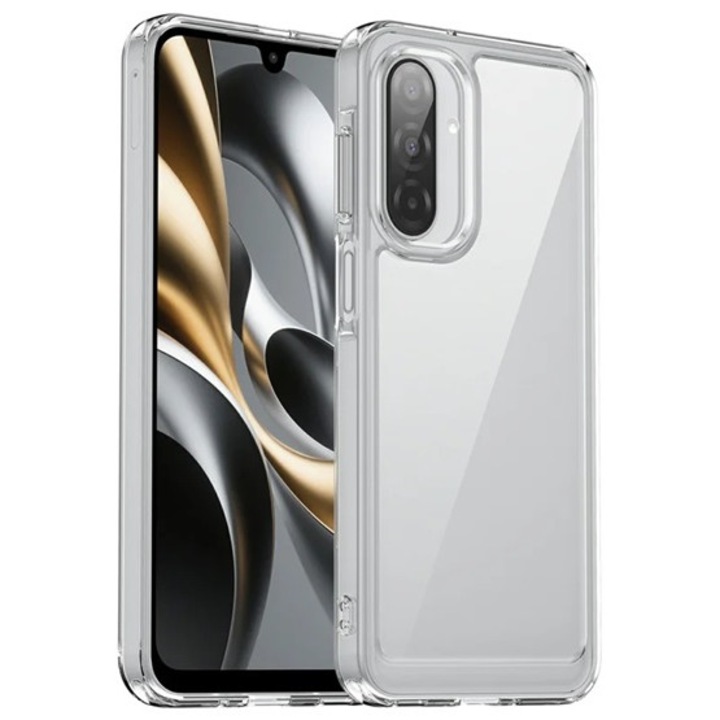 Gigapack szilikon mobiltelefon tok, ütésállóság, átlátszó hátlap, átlátszó, kompatibilis: Samsung Galaxy A17 4G, SM-A175, / Galaxy A17 5G, SM-A176