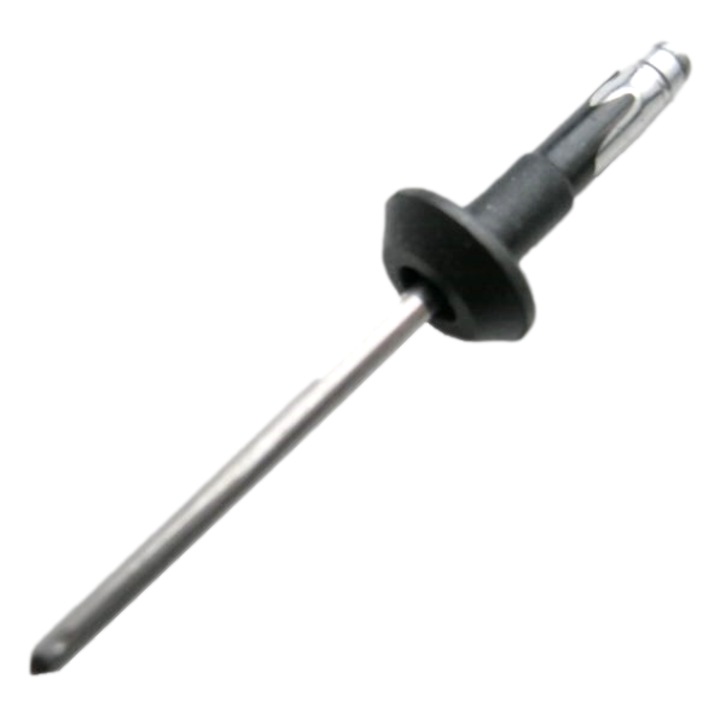 Lökhárító kampó fekete szegecsekkel Volvo, eredeti, 1/4, fekete