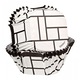 Fehér, fekete vonalakkal ellátott cupcake papírok 24 db - Wilton
