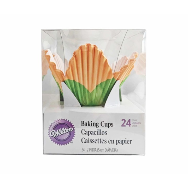 Hartii briose model Floare Piersica, 24 buc. - Wilton