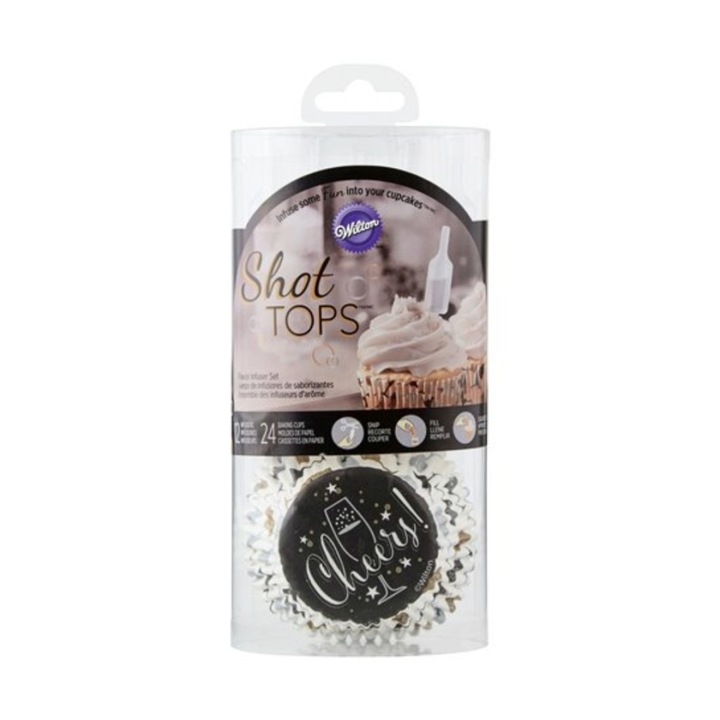 Set hartii briose "Cheers" 24 buc. cu 12 "Shots" - Wilton