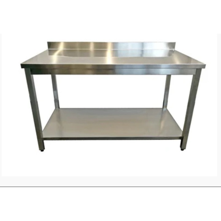 Masa Inox Adosata 1200x700x850 mm MaxiBuy® – Rezistenta, Igienica si Usor de Curatat pentru Bucatarii Profesionale, Laboratoare si Spatii de Lucru