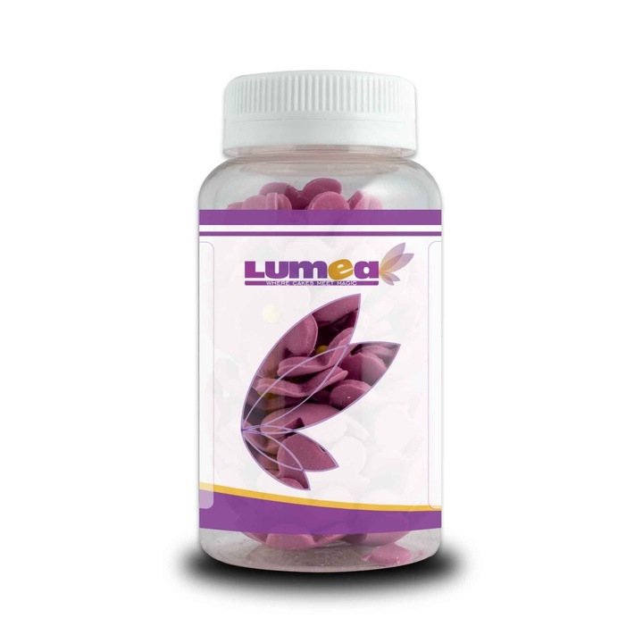 Захарни пуканки, лилави с жълта сърцевина, 60 г - Lumea