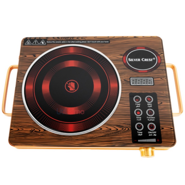 Професионален керамичен индукционен котлон 2200W с цифрово управление и таймер за контрол на температурата