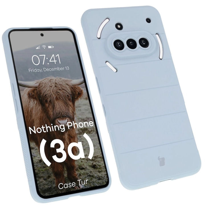 Калъф, Bizon Case Tur за Nothing Phone (3a), Светлосиньо