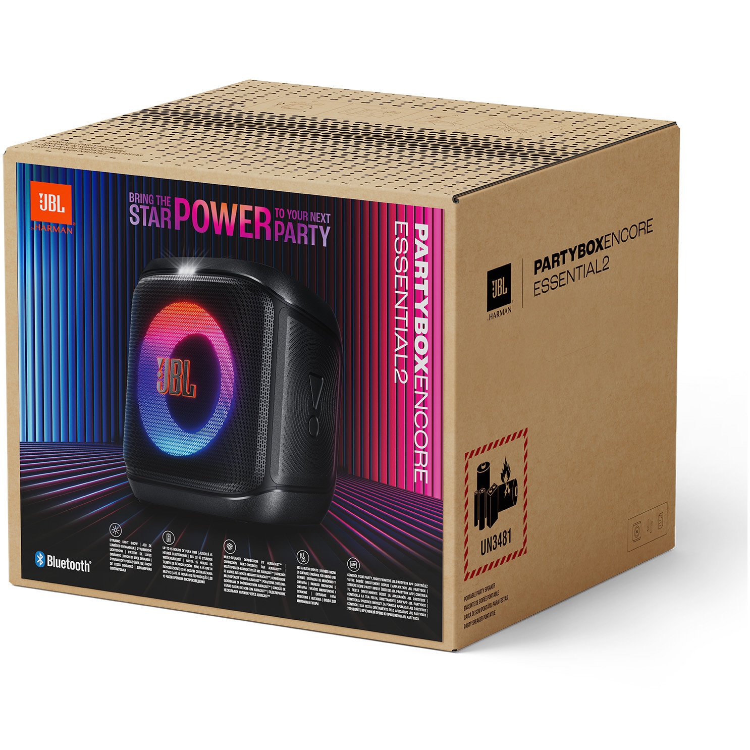 Sistem audio portabil JBL Partybox Encore Essential 2, 100W