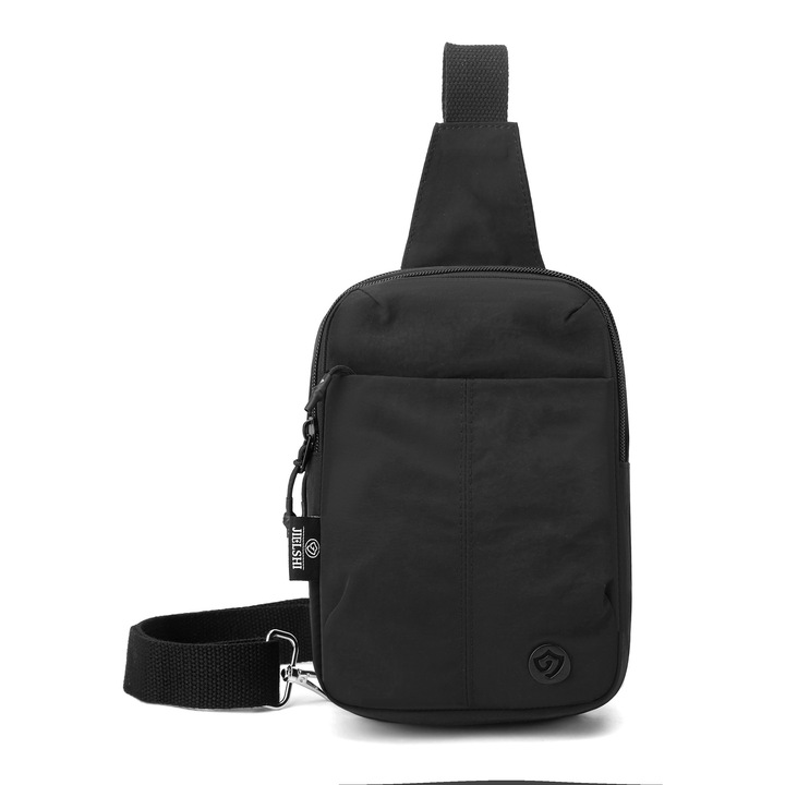 Genta de piept in aer liber, piept sac pachet de zi pentru in aer liber drumetii calatorie - negru