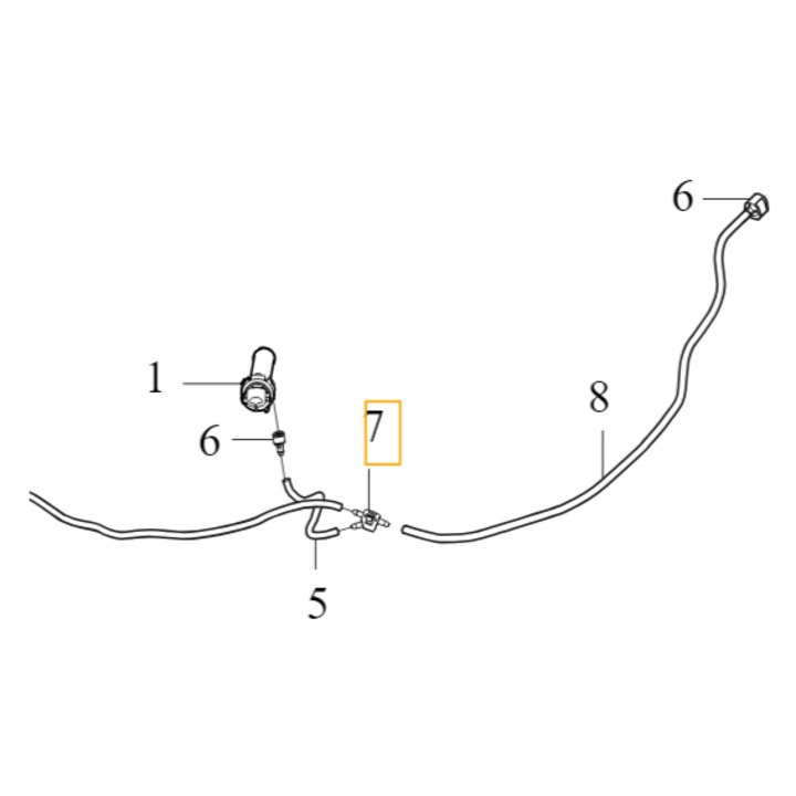 Schita rapida trojnik spryskiwacz Volvo, piese auto originale, noua