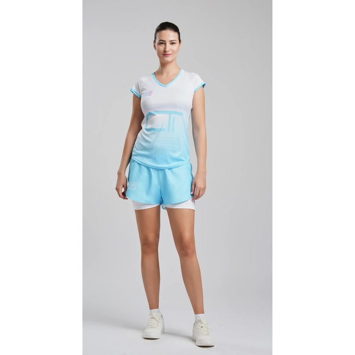 Tricou femei ELECTRYPHY Tryumph, Turcoaz