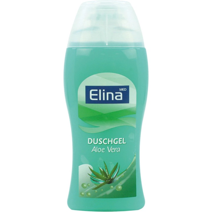 Elina Med tusfürdő, Aloe vera, Gyengéd tisztító, Uniszex, 250 ml