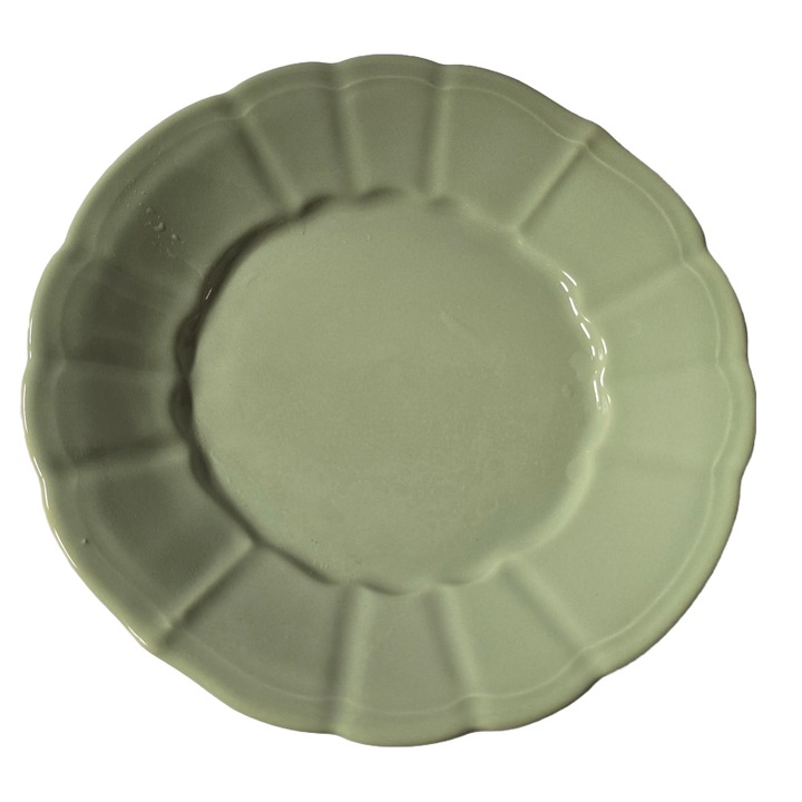 Desszertes tányér, 20,5 cm, Zsályazöld