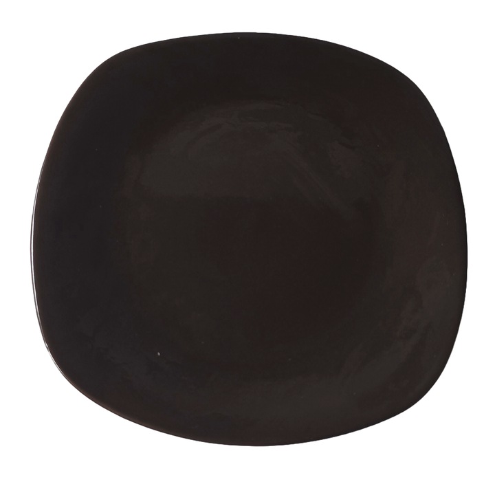 Farfurie desert, Cesiro, 19 cm, maro mat, modern