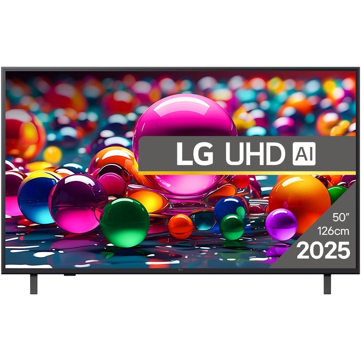 Телевизор LG LED 50UA74003LB, 50"(126 см), Смарт, 4K Ultra HD, Клас F (Модел 2025)