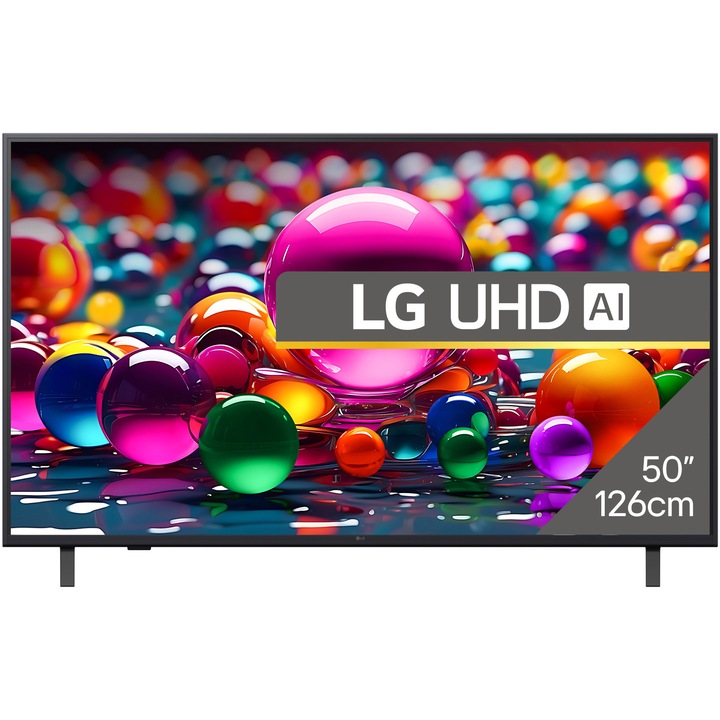 Телевизор LG LED 50UA74003LB, 50"(126 см), Смарт, 4K Ultra HD, Клас F (Модел 2025)