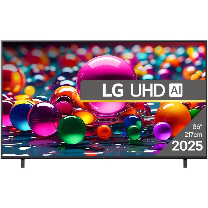 Телевизор LG LED 86UA74003LB, 86" (217 см), Smart, 4K Ultra HD, Клас F (Модел 2025)