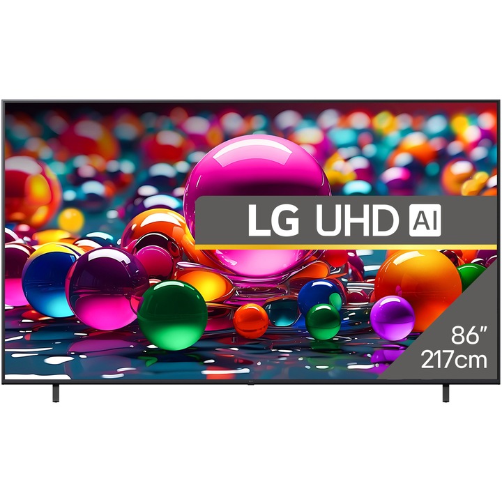 Телевизор LG LED 86UA74003LB, 86" (217 см), Smart, 4K Ultra HD, Клас F (Модел 2025)