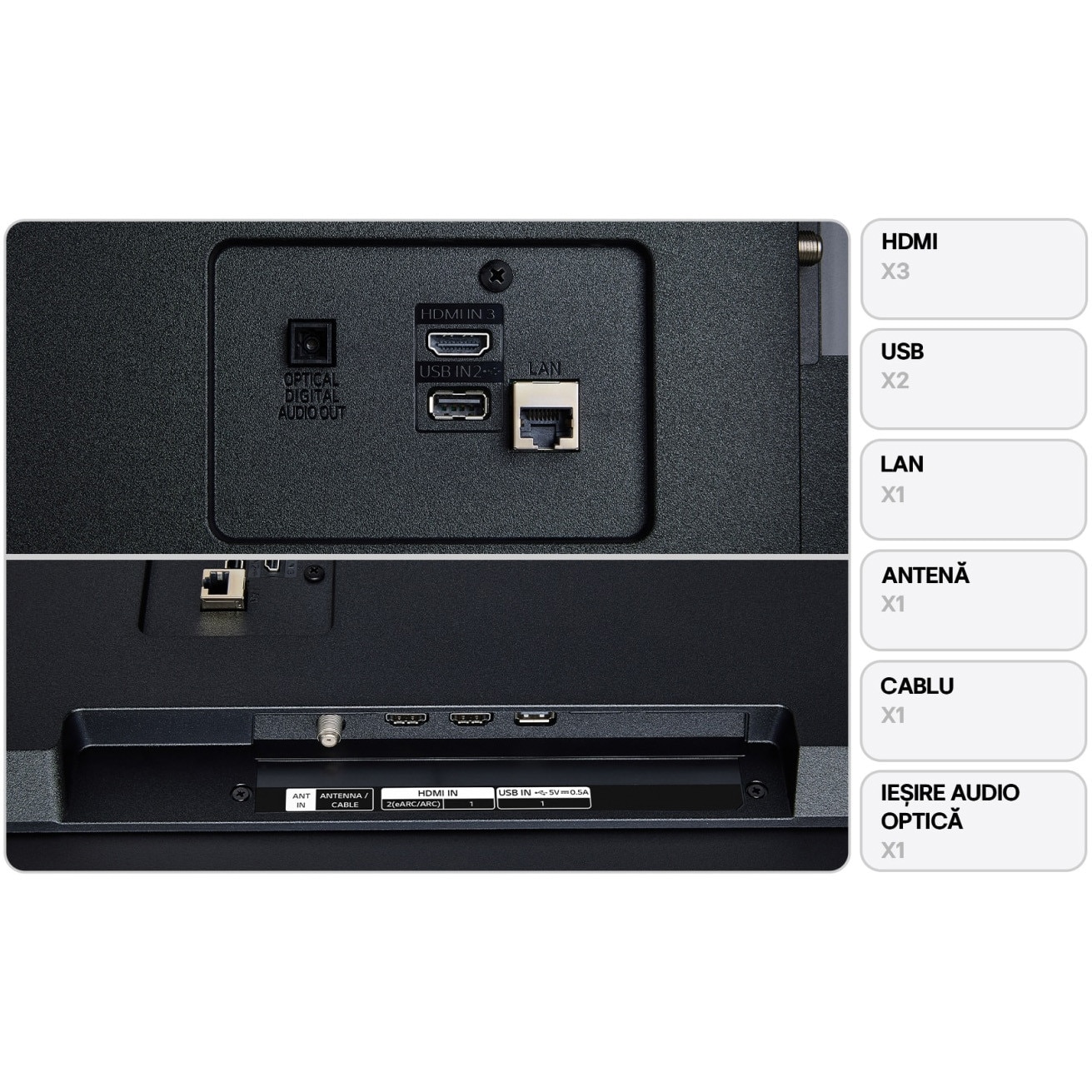 Televizor LG LED 75UA75006LB, 189 cm, Smart, 4K Ultra HD, Clasa G (Model 2025)