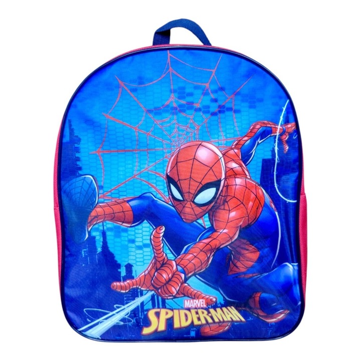 Rucsac copii, 30x26x10 cm, bretele ajustabile, rosu, Spiderman