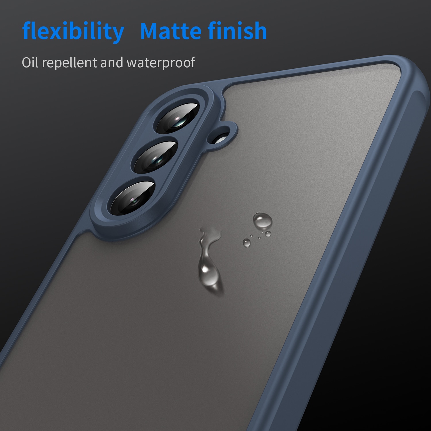 Carcasa EJANBO pentru Samsung Galaxy A56-5G, albastra, TPU, slim