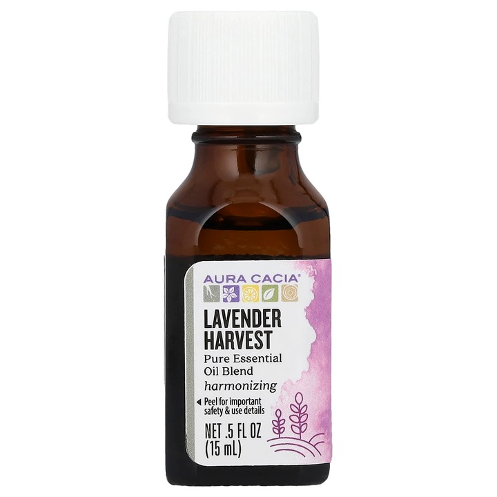 Ulei esential, Aura Cacia, Lavanda, 15 ml, fara substante sintetice