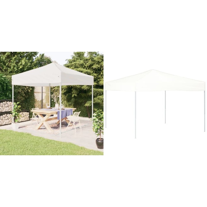 Cort pliabil pentru petrecere, alb, 3x3 m