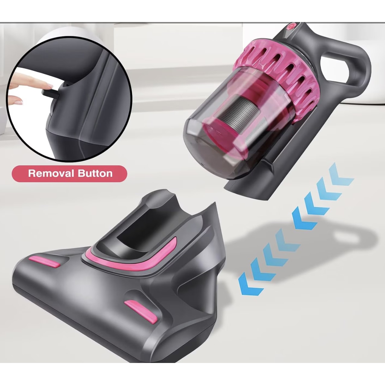 Aspirator multifunctional fara fir 4 in 1 pentru indepartarea acarienilor curatare saltele