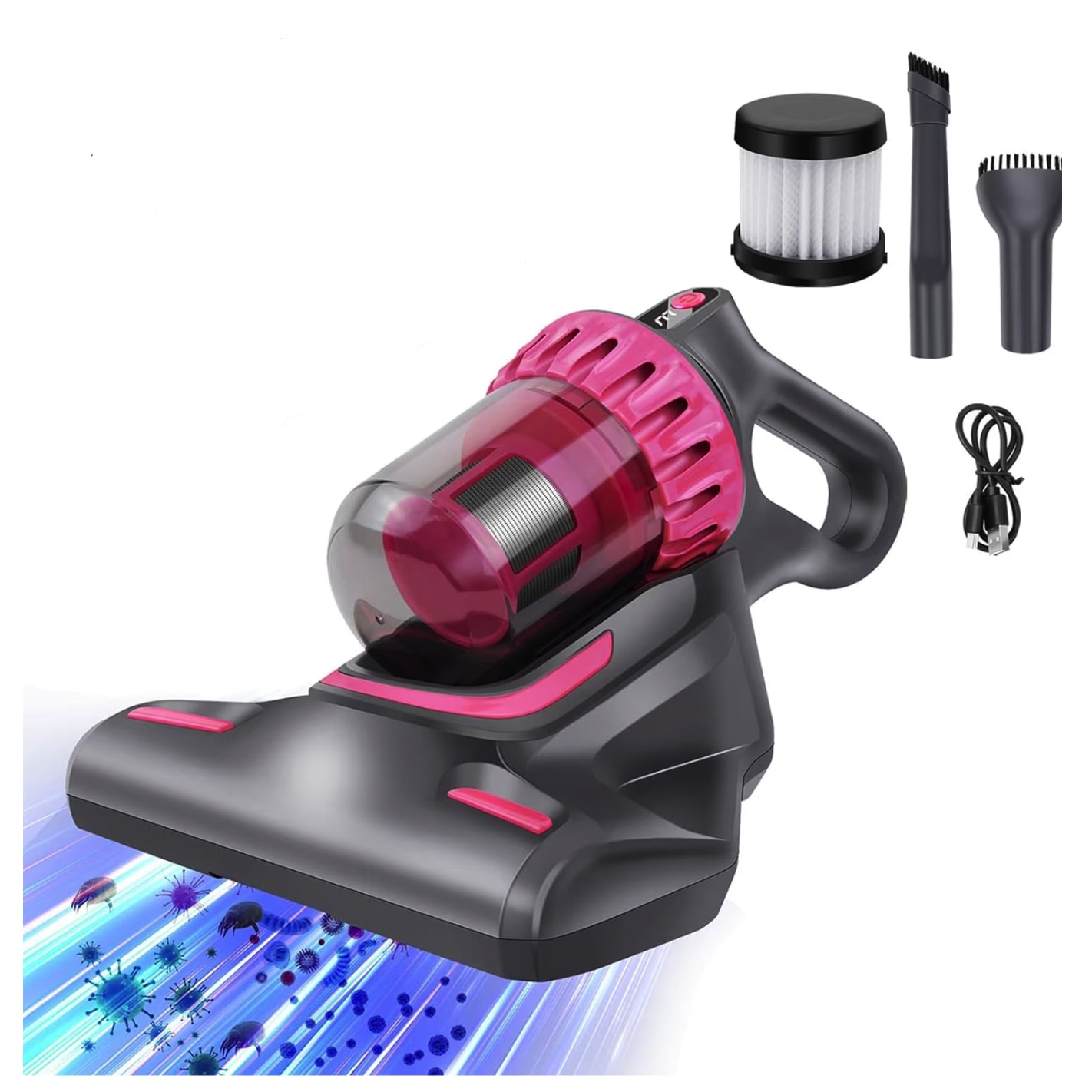 Aspirator multifunctional fara fir 4 in 1 pentru indepartarea acarienilor curatare saltele