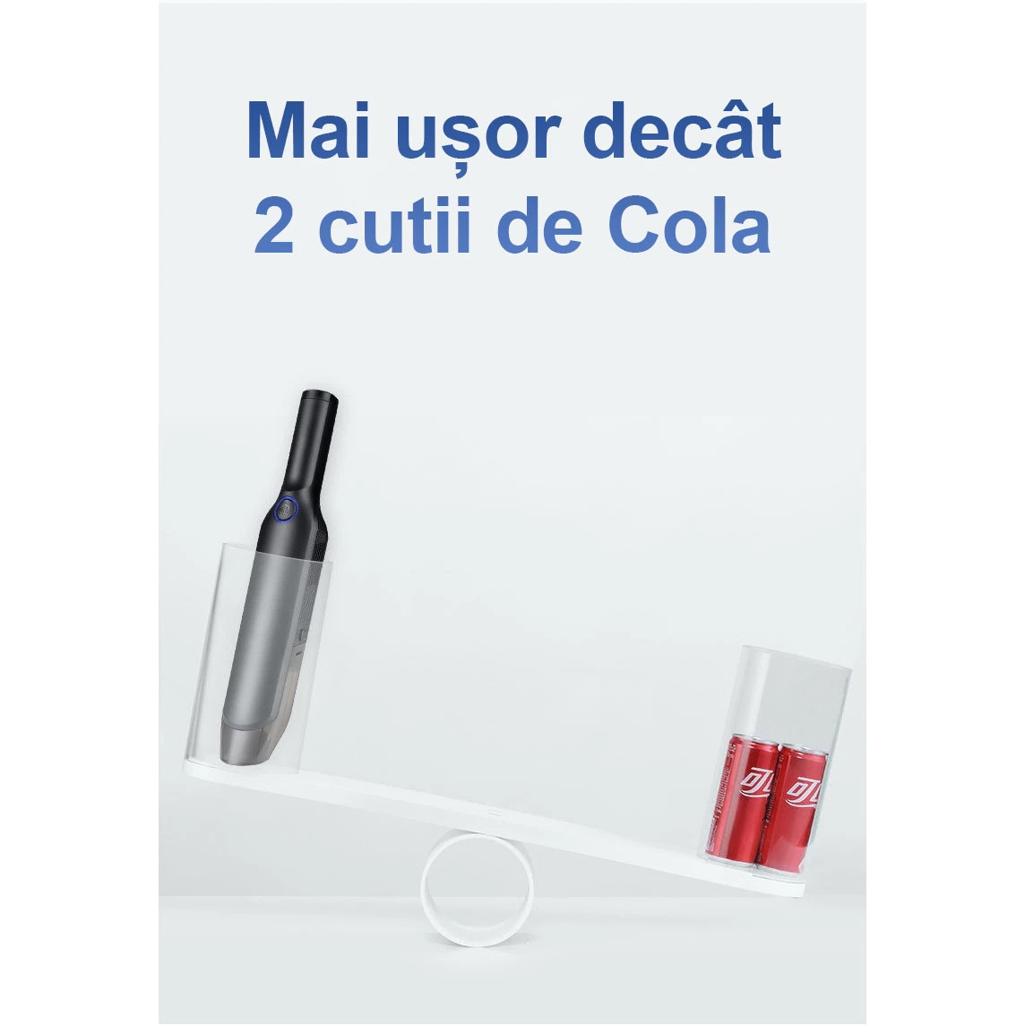 Aspirator portabil pentru masina, cu motor cu perii, design fara fir, compatibil cu utilizarea in medii umede si uscate, putere de aspirare de 13.000 Pa, 3 baterii de 2.000 mAh, putere de 120 W, rezervor de praf si filtru lavabile, Negru