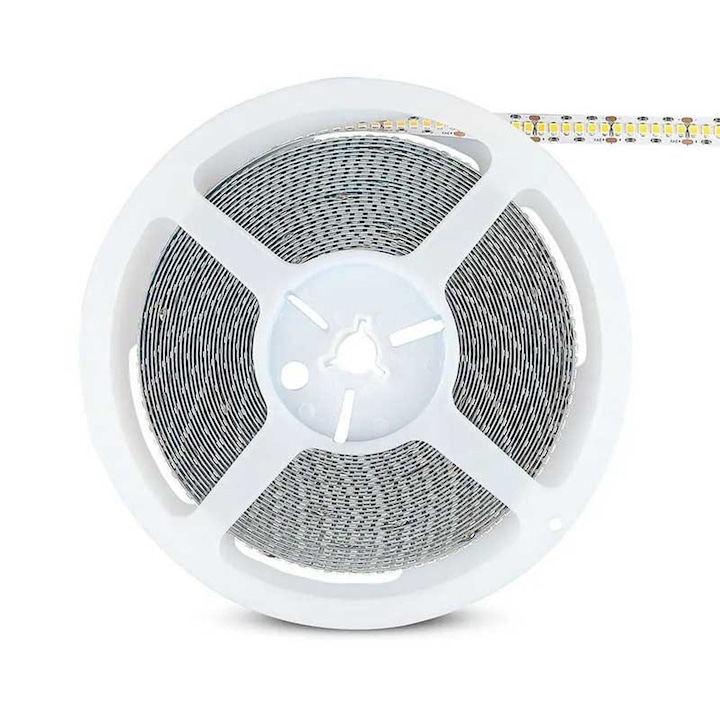 Banda LED 12V LEDIGANT®, 240 LED/m, SMD 2835, Lumina Alb-Rece, Interior IP20, 10mm, Rola 5 metri