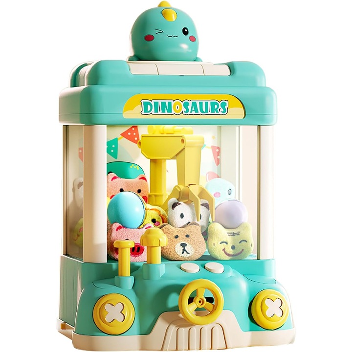 Játékfogó gép, Elektronikus karmosgép, Dinoszaurusz modell, Játékok mellékelve, Joynix