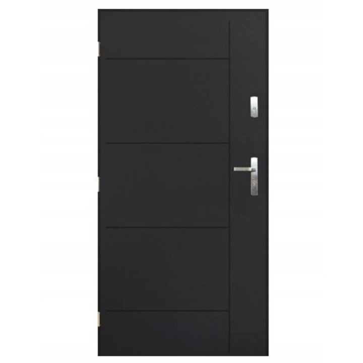 Usa exterioara stanga din otel Pantor, 80x200cm izolata, antracit