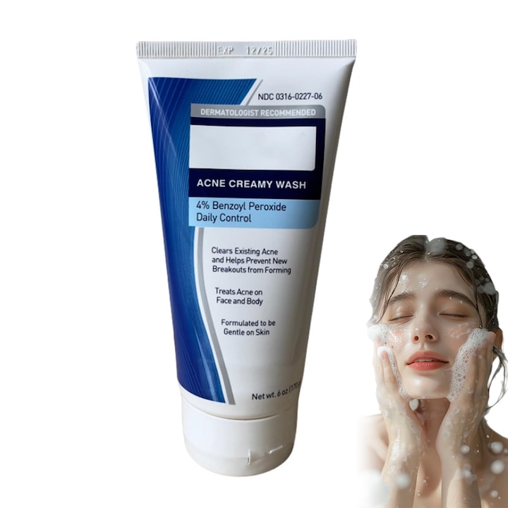 Почистваща пяна за лице, акне, нежна, 4 %, 170гр