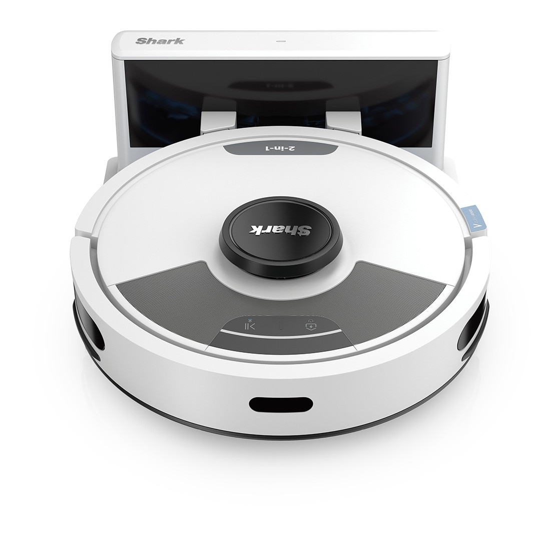 Robot de aspirare cu mop Shark Matrix Plus 2in1 RV2620WDEUWH, autonomie 110 min, mop sonic, control app, 650W, Matrix Clean, acumulato Li-Ion, detasabil, CleanEdge Detect, Anti-Hai