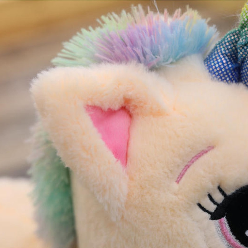 Jucarie de plus unicorn, jucarie draguta de plus pentru copii cu coada ...