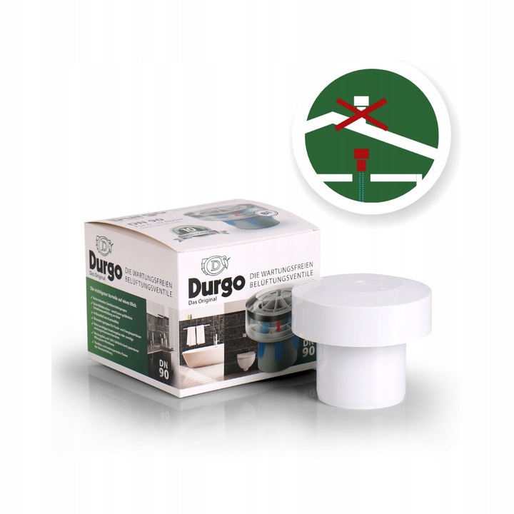 Supapa de admisie a aerului Durgo DN90, 48,0l/s, pentru 6-12 bai