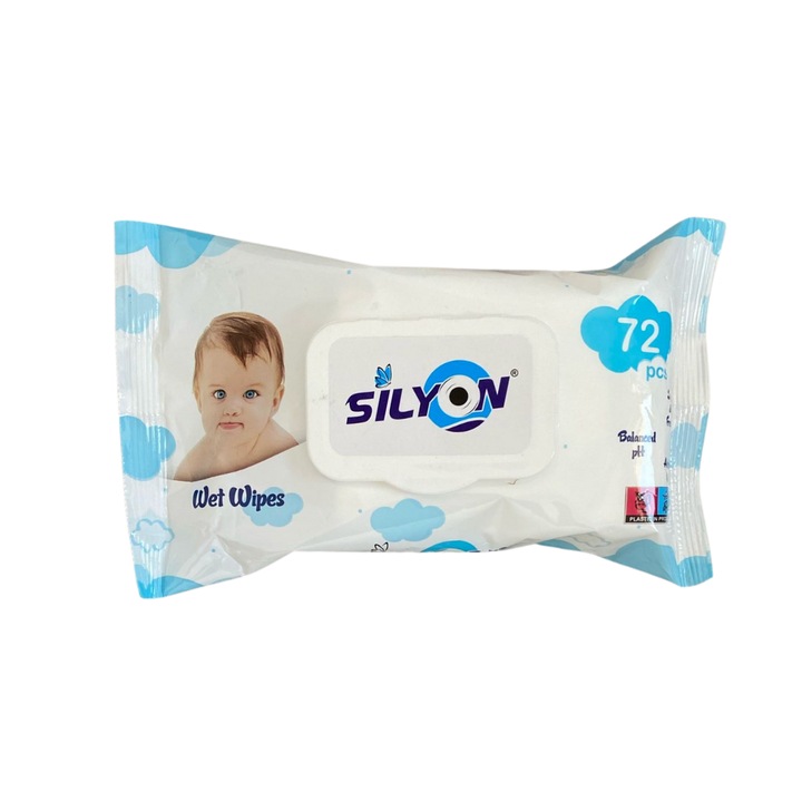 Silyon Servetele Umede Copii, 72 buc