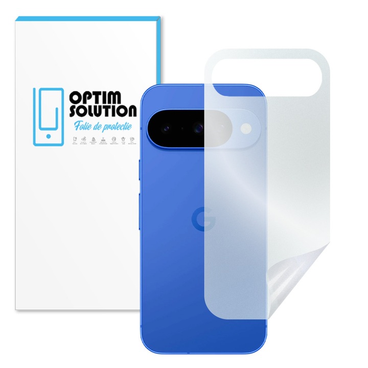 Regenerálható MATT hidrogél hátlap Google Pixel 10-hez, OPTIM SOLUTION, matt textúra, UHD tisztaság, tükröződésmentes, kijelzővédelem, rugalmas hidrokristály, átlátszó