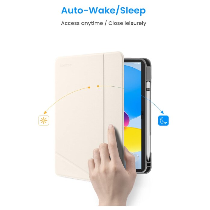 Husa pentru iPad Pro/5th Gen, TomToc, bej